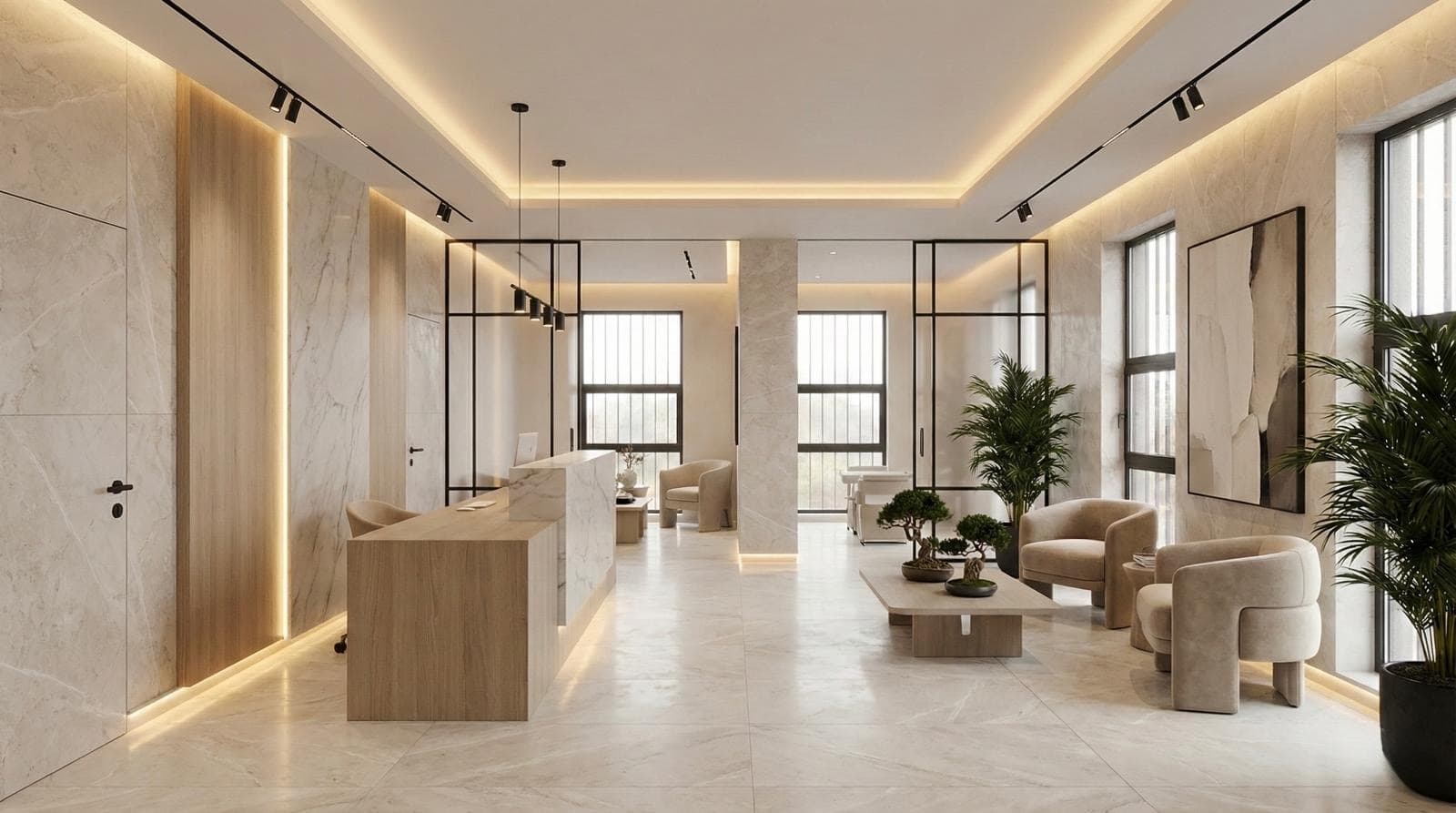 korzytarz, przykladowy | Gabinety na wynajem bydgoszcz. Lokale usługowe Bydgoszcz | Geminion Medical & Business Park